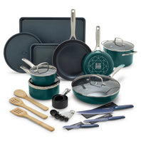 Blue Diamond Green 30-Piece Cookware Set