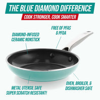 Blue Diamond Turquoise 8" Frypan