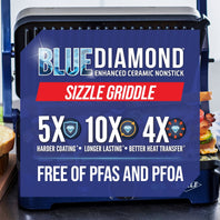 Blue Diamond Electric Sizzle Griddle Deluxe