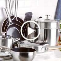 Blue Diamond Triple Steel 1-Quart and 2.5-Quart Chef's Saucepan Set with Lids