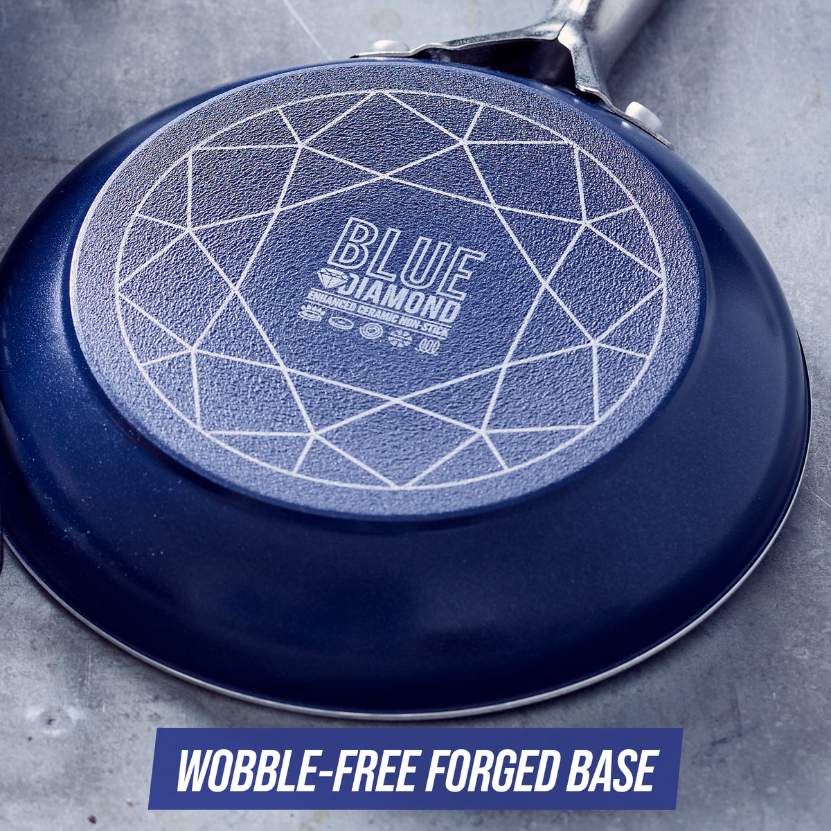 Blue Diamond Cookware Diamond Infused Ceramic Nonstick, 11 Griddle Pan,  PFAS-Free, Dishwasher Safe, Oven Safe, Blue