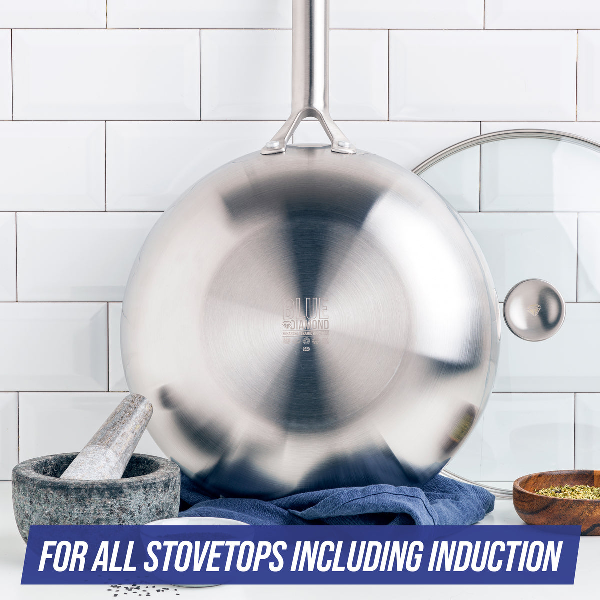 KitchenAid 15” 5-Ply Clad Stainless Steel Wok