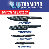 Sharp Stone 4-Piece Knife Set