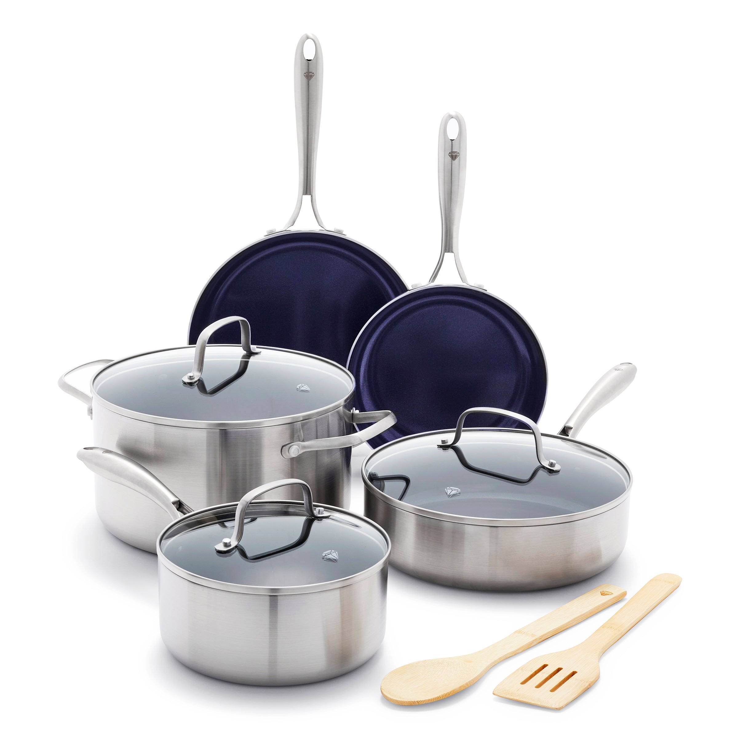 Professional Clad Stainless Steel Ultimate Set, 10-piece