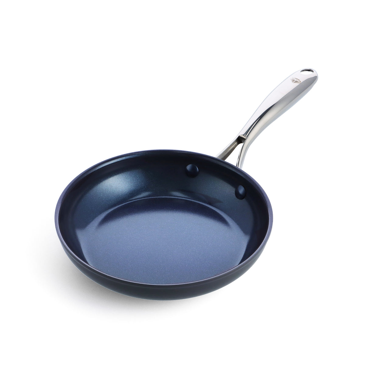 Blue Diamond Hard Anodized Ceramic Nonstick 11 Frying Pan with Lid - Blue