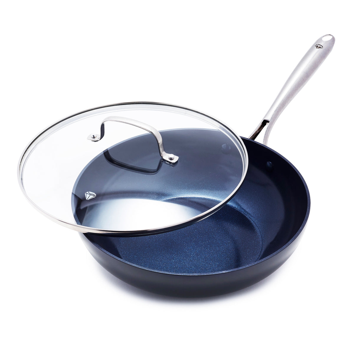 Blue Diamond Hard Anodized Pro 11 Frypan with Lid