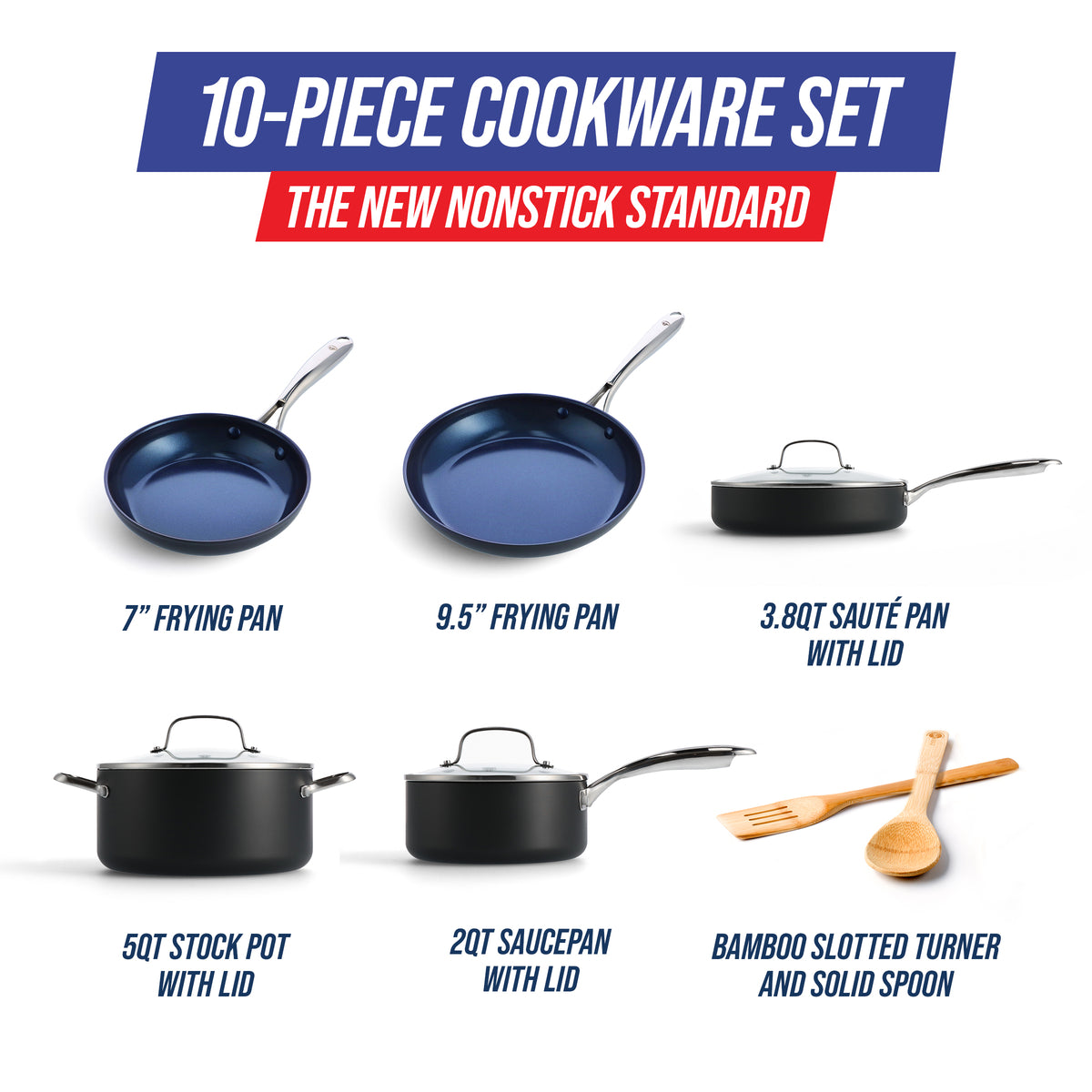 Hard Anodized 10-Piece Cookware Set
